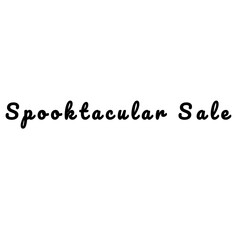 Spooktacular Sale Halloween PNG sign on transparent background. Mystic spooky design with humorous seasonal signs.Awe-inspiring autumn colours,fashioned for banners,posters,packaging,and designs