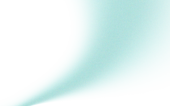 Light teal abstract shape with soft edges, flowing curve