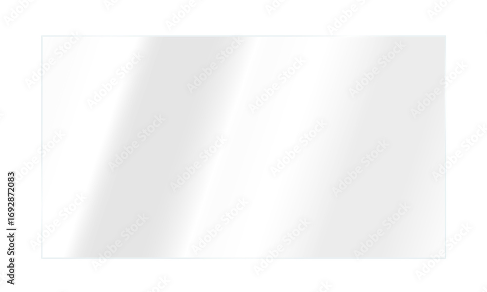 Poster realistic shiny glossy glass panel with light glare reflective surface effect transparent overlay on