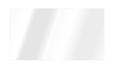 Realistic shiny glossy glass panel with light glare reflective surface effect transparent overlay on isolated background rectangle gradient window mirror