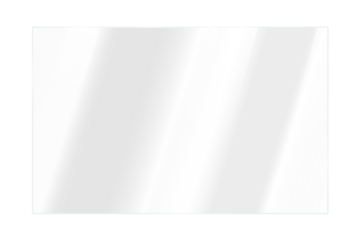 Realistic shiny glossy glass panel with light glare reflective surface effect transparent overlay on isolated background rectangle window mirror gradient 