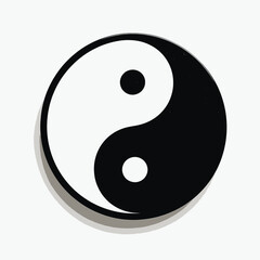 Yin Yang Symbol: Harmonious Balance in Black and White