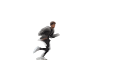 Grunge motion blur photo overlay effect isolated on transparent background 