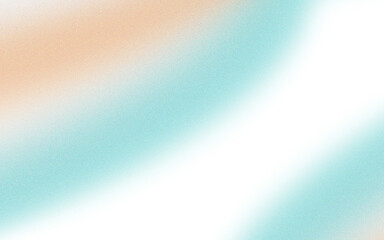 Fototapeta premium Abstract design with soft peach and teal colors, a black void with textured edges