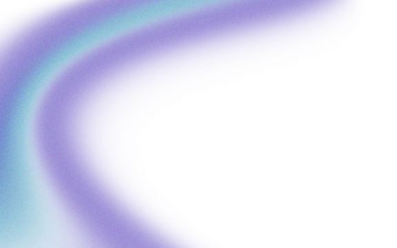 Abstract curved shape, vibrant purple and teal hues, soft edges, smooth gradient, flowing design element, reminiscent of a liquid or organic form, against a black background