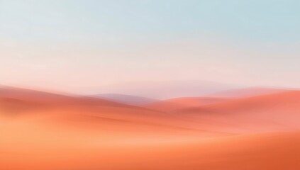 Soft abstract desert landscape at sunrise