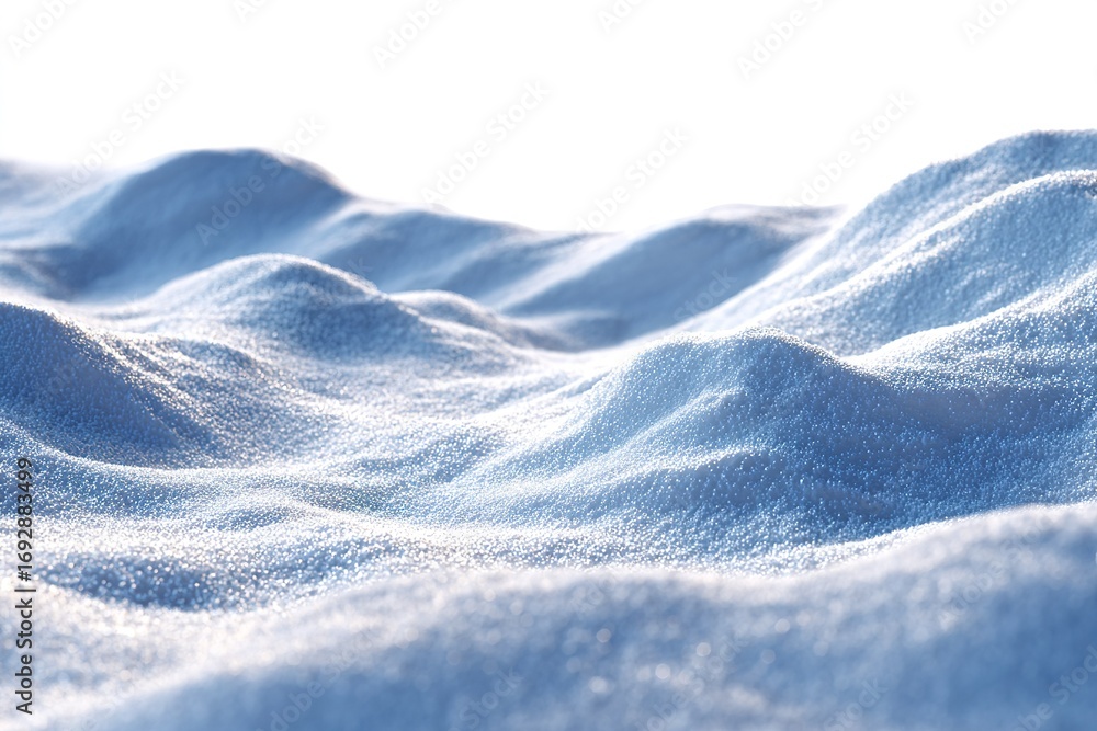 Poster soft blue waves of fabric gently undulating in bright light create a calming atmosphere for relaxati