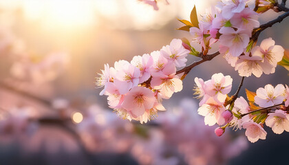 Serene Cherry Blossom Branch