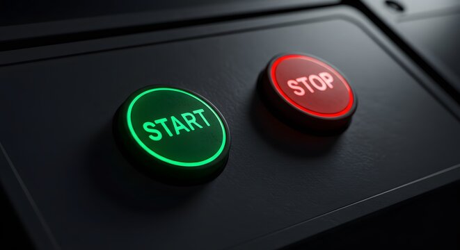 Start stop buttons - Powered by Adobe