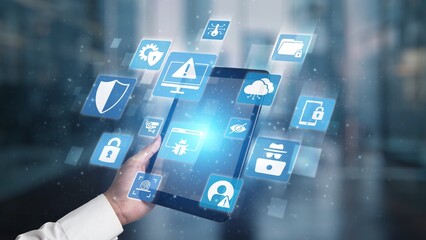 Cyber security protection and cyber security strategies against cyber threats, system hacks, digital breaches, network attacks, and safeguarding data with strong cyber security infrastructure. Spire