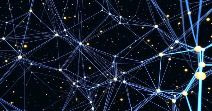 Dynamic network connections pulse with vibrant energy, illustrating global data flow and digital transformation.