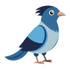 Obraz premium blue bird on a white background