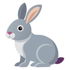 Obraz premium white rabbit on white background