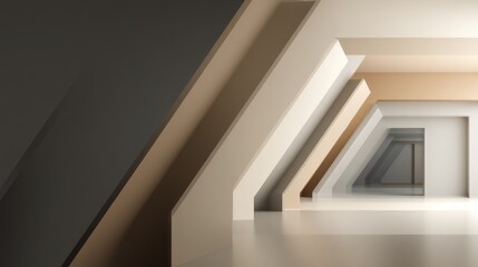 Fototapeta premium High-quality realistic stock photo of 'bright future' with color trend 'beige', evoking a 'calm' feeling, targeting 'Graphic designers'.