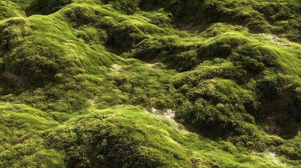 Lush Green Grassy Hills