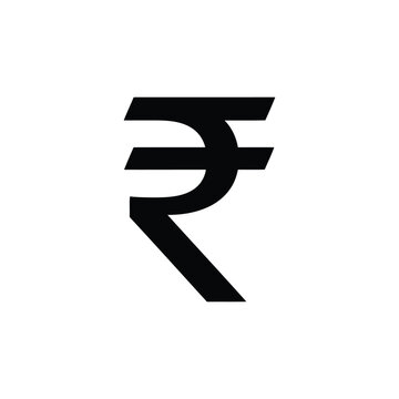 Simple Indian Rupee Symbol, India Currency Icon, Finance Graphic
