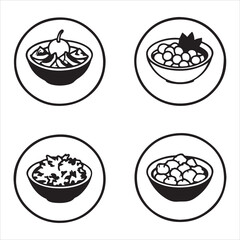 A Classic and Vibrant Cobb Salad, a Hearty and Colorful American Main Course with Distinct Rows of Chopped Chicken, Bacon, Tomato, and Avocado