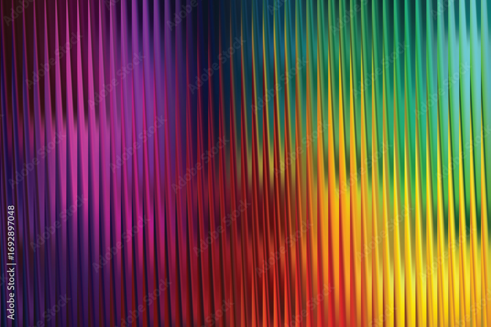 Aufkleber illustration of abstract background with vertical lines in rainbow colors, creating a vibrant and dy