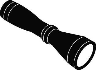 flashlight silhouette vector illustration
