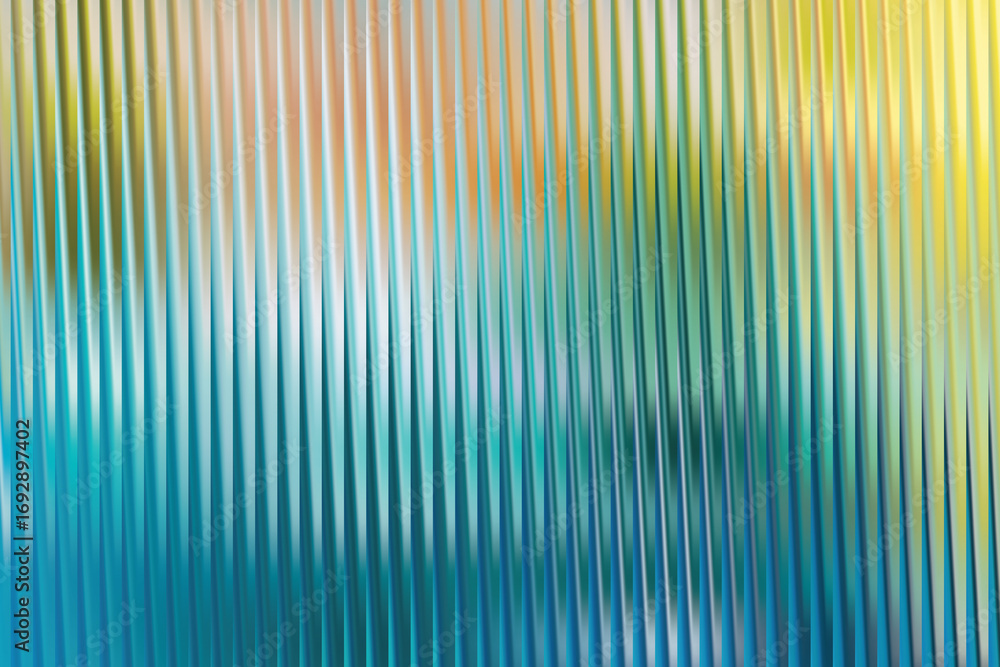 Aufkleber illustration of abstract background with vertical ribbed texture in a gradient of deep blue, turquoi