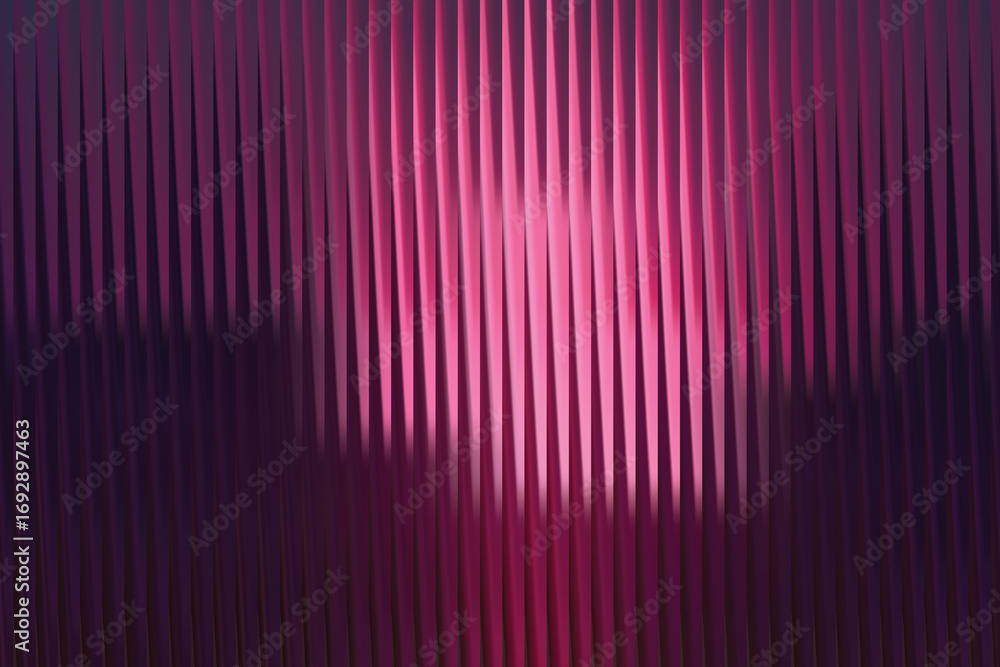 Aufkleber illustration of abstract vertical ribbed texture with a gradient of deep purple to vibrant pink, cre