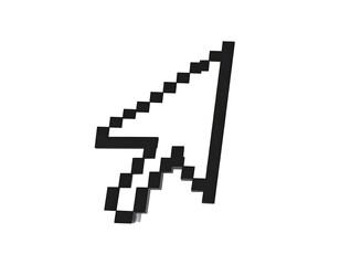 Pixelated cursor graphic
