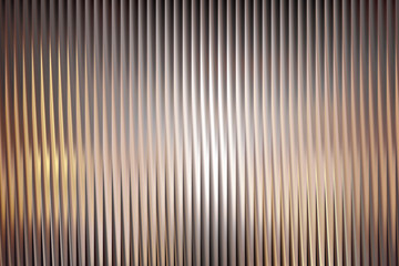 Obraz premium Illustration of abstract textured background with vertical ribbed pattern and warm golden light reflections, creating a sense of depth and elegance