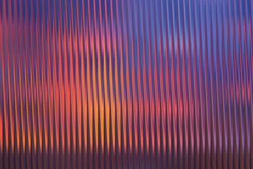 Illustration of abstract textured background with vertical ribbed pattern in vibrant sunset hues of orange, pink, and purple, creating a mesmerizing visual effect