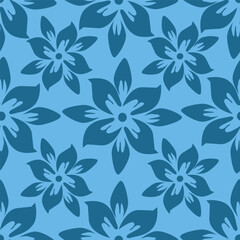 Seamless beautiful vintage flower pattern textile design
