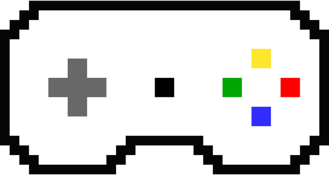 game console, pixel art game console, old game console, pixel game console, pixel decoration, y2k