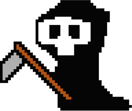 pixel art ghost, ghost, halloween, cute ghost, halloween decoration, pixel art, grim reaper, grim reaper pixel art, pixel art grim reaper