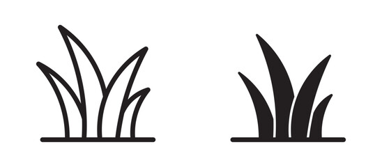 Grass vector illustration simple grass icon set, 