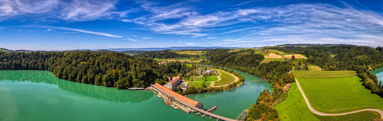 Wasserkraftwerk Mühleberg im Kanton Bern, September 2025, Schweiz