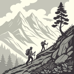 winter mountain landscape