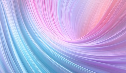 Fototapeta premium Abstract swirling ribbons of pastel colors