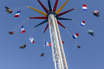 Swing ride at the funfair