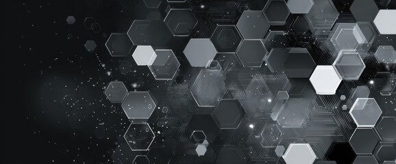 Abstract geometric pattern of hexagons (1)