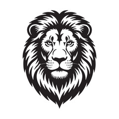 Obraz premium lion sketch art vector silhouette idea design illustraion