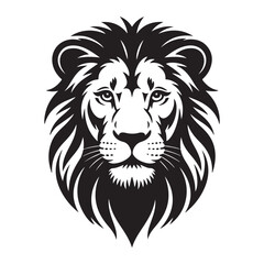 lion sketch art vector silhouette idea design illustraion