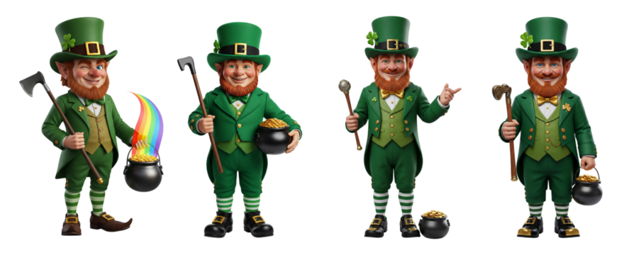 Leprechaun Collection: Four Poses