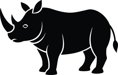 Black Rhino Silhouette