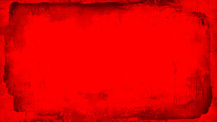 Red Grunge Wall Texture Background – Distressed Vintage Surface. 