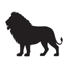 lion sketch art vector silhouette idea design illustraion