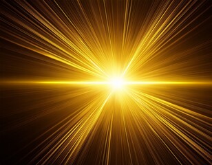 a bright yellow light is shining on a dark background