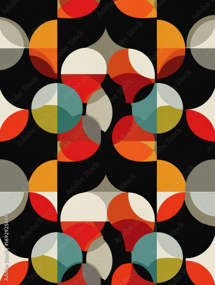 Aufkleber exploration of vibrant geometric patterns in modern design showcasing botulinum therapy concepts in 