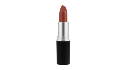 Elegant lipstick in a warm, neutral shade. Isolated on transparent background, png