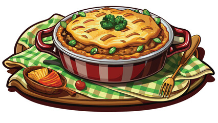 christmas cake with red ribbon