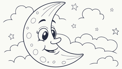 whimsical-vector-drawing-of-a-moon-with-a-smiling-.eps
