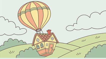 whimsical-vector-illustration-of-a-tiny-house-carr.eps