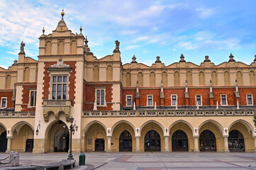 Old Sukiennice, Rynek Glowny, Krakow main square, Poland